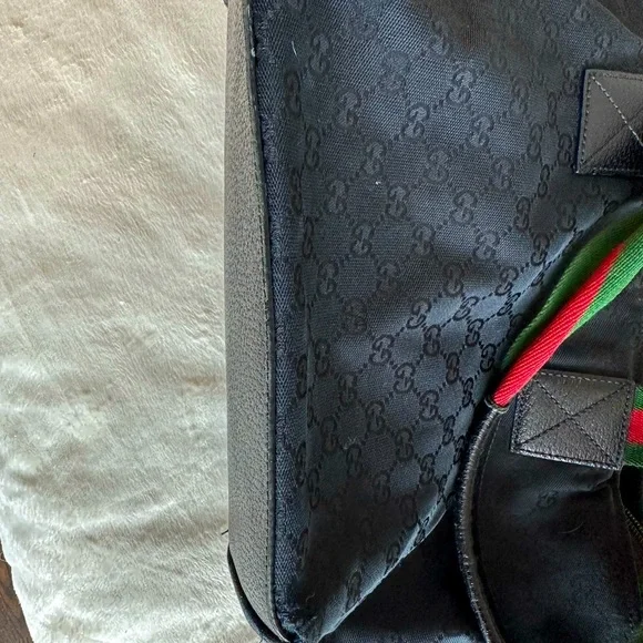 Authentic Gucci black mini canvas tote bag  (Vintage) - Picture 8 of 16